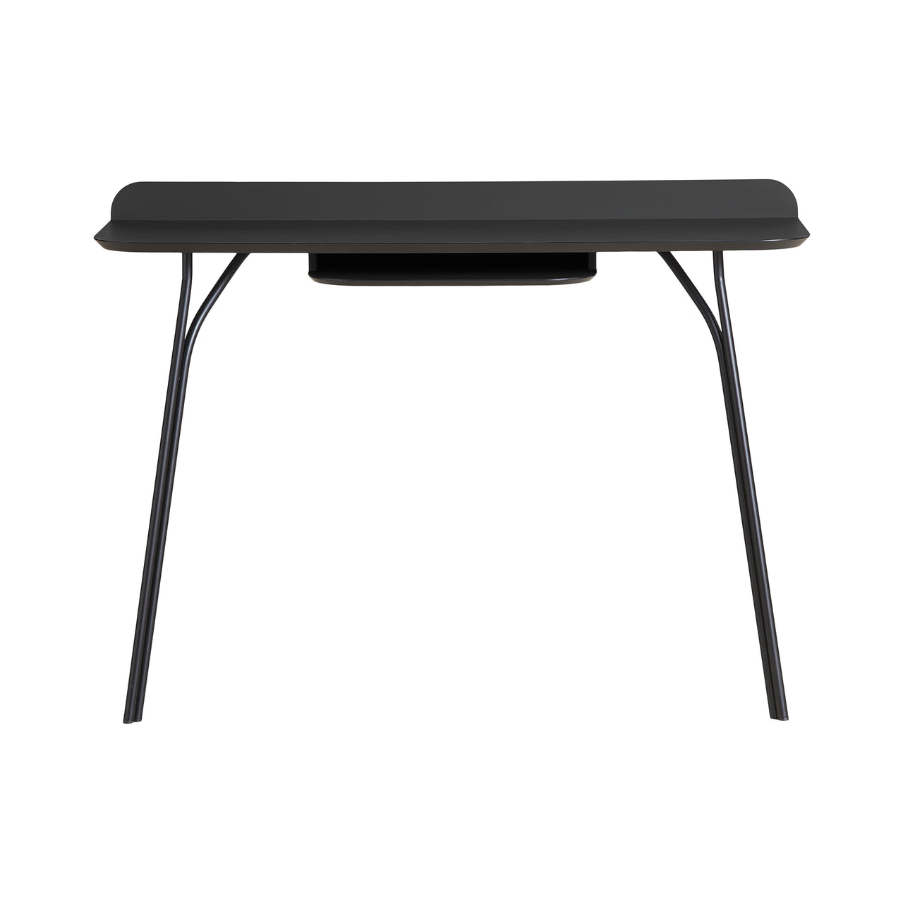 Tree Console Table: High + Charcoal Black + With Shelf