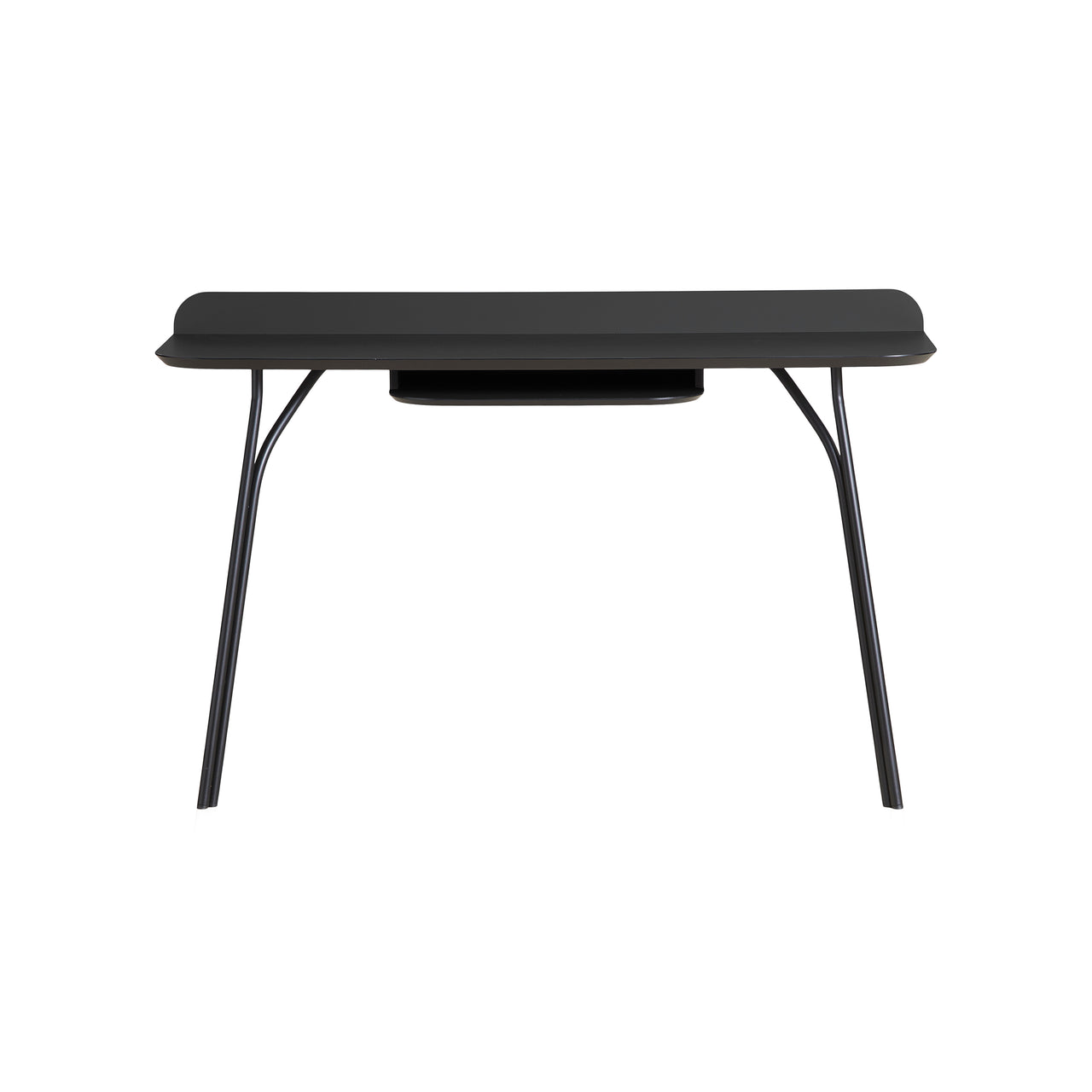 Tree Console Table: Low + Charcoal Black + With Shelf