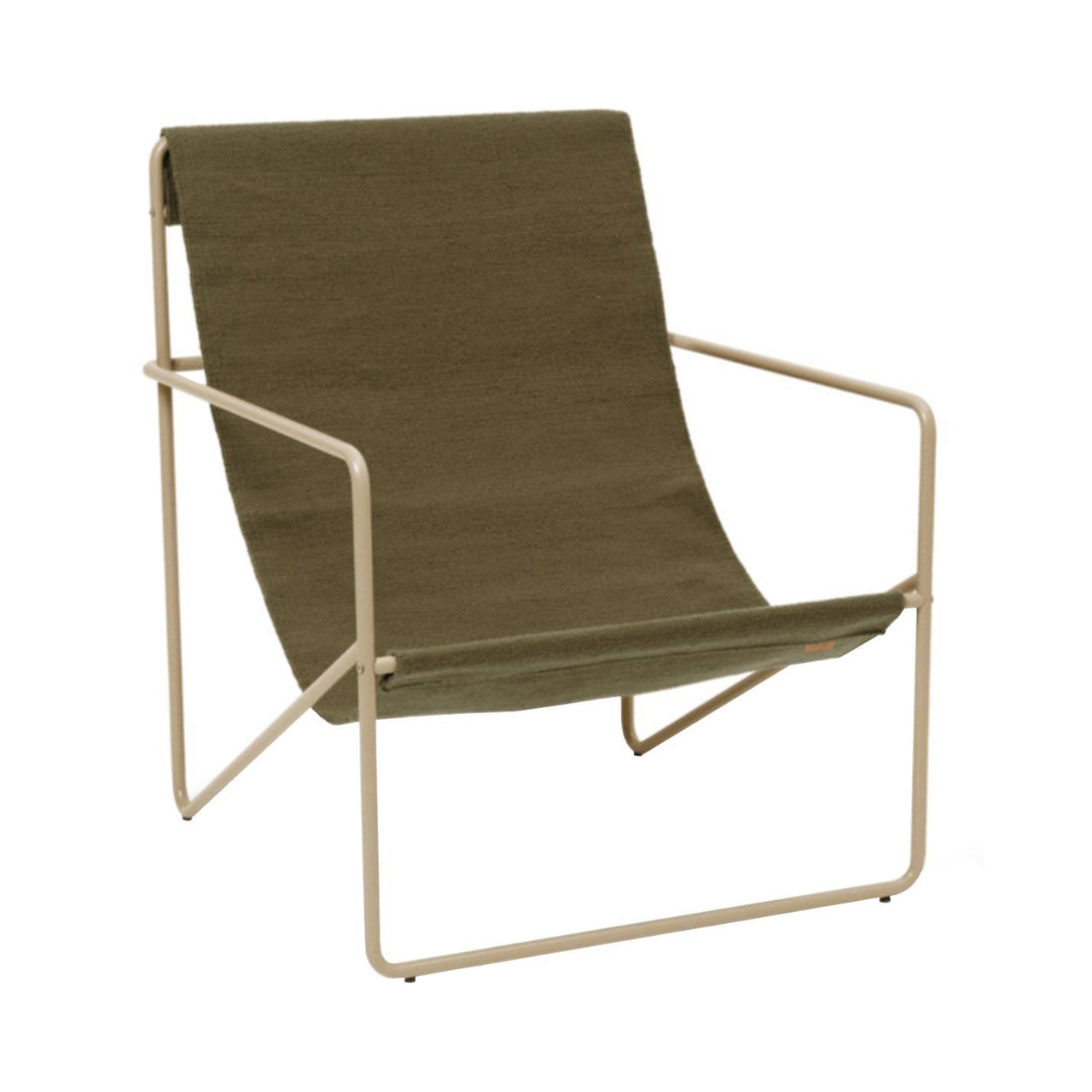 Desert Lounge Chair: Olive + Cashmere