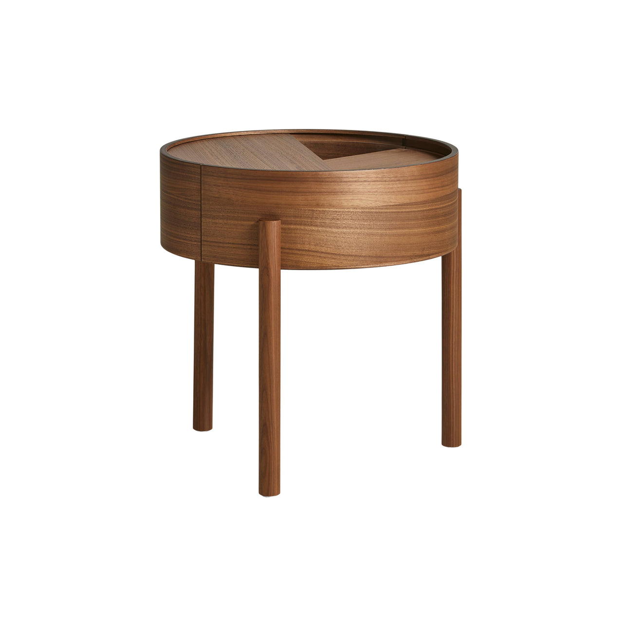 Arc Side Table: Walnut