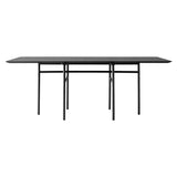 Snaregade Rectangular Table: Black Oak Veneer