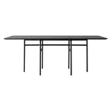 Snaregade Rectangular Table: Black Oak Veneer