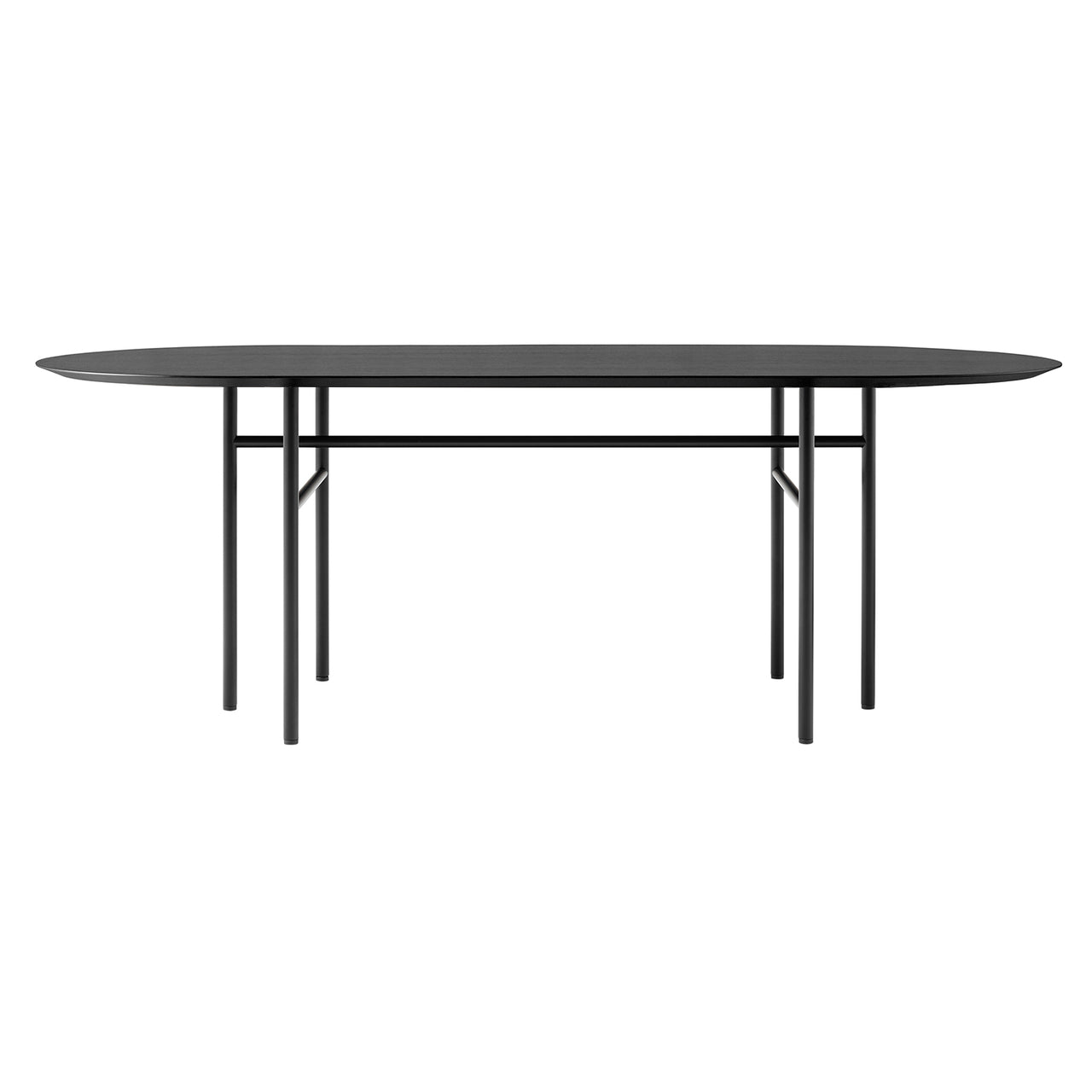 Snaregade Oval Table: Black Oak Veneer