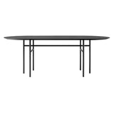 Snaregade Oval Table: Black Oak Veneer
