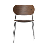 Co Chair: Chrome + Dark Stained Oak