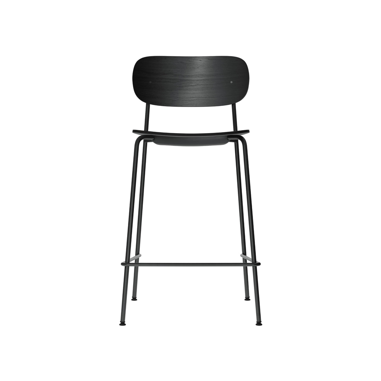 Co Bar + Counter Chair: Wood + Counter + Black Oak