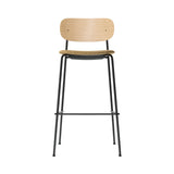 Co Bar + Counter Chair: Seat Upholstered + Bar + Natural Oak + Boucle 06