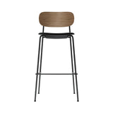 Co Bar + Counter Chair: Seat Upholstered + Bar + Dark Stained Oak 
