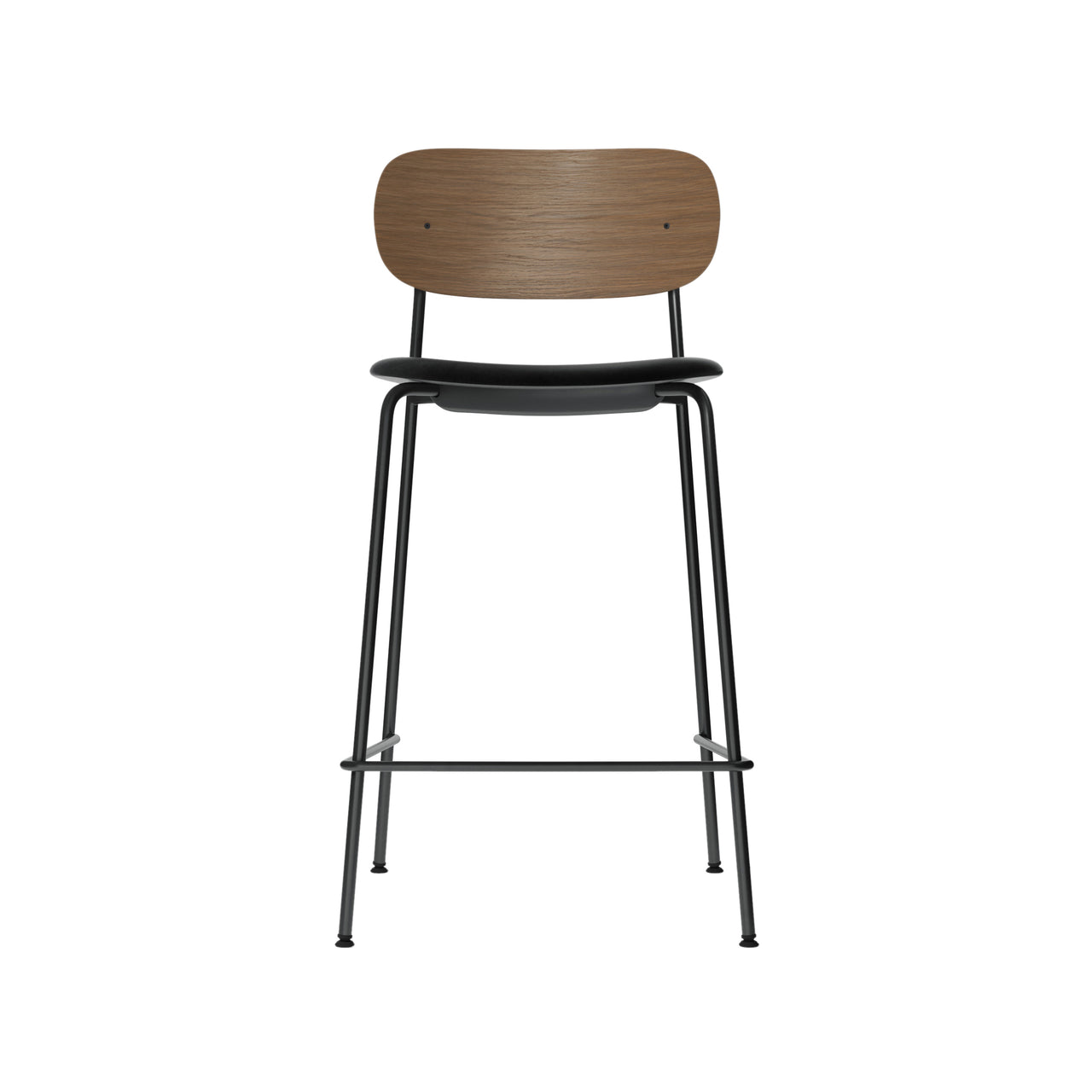 Co Bar + Counter Chair: Seat Upholstered + Counter + Dark Stained Oak + Dakar 0842
