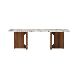 Androgyne Lounge Table: Calacatta Viola Marble + Walnut