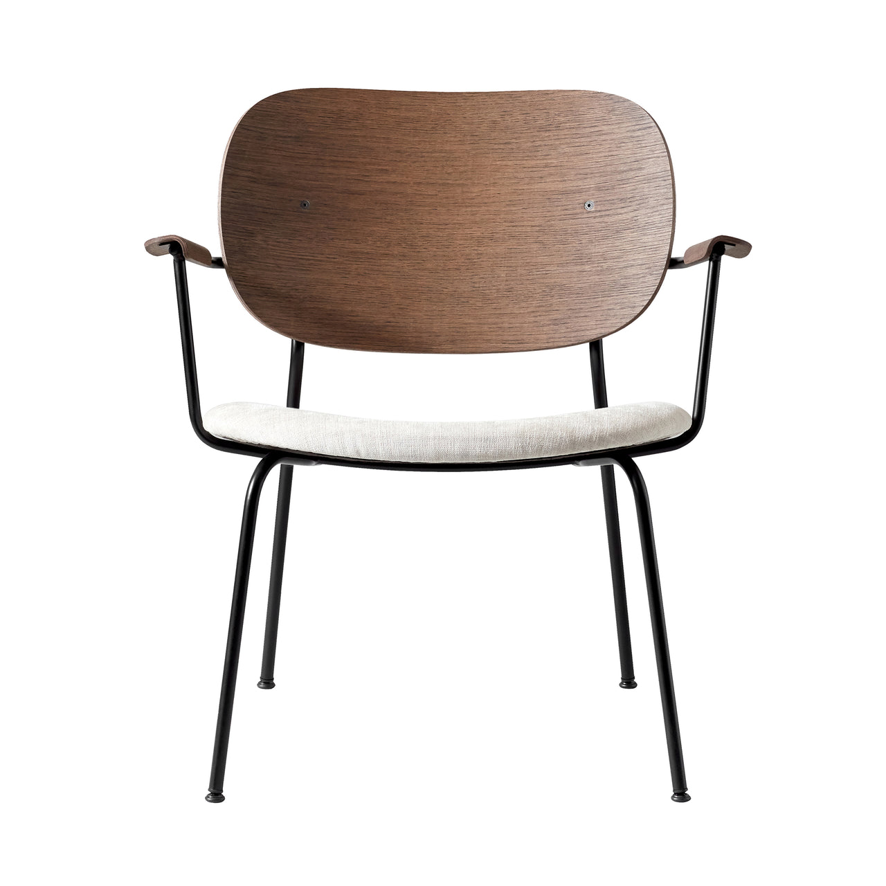 Co Lounge Chair: Seat Upholstered + Dark Stained Oak