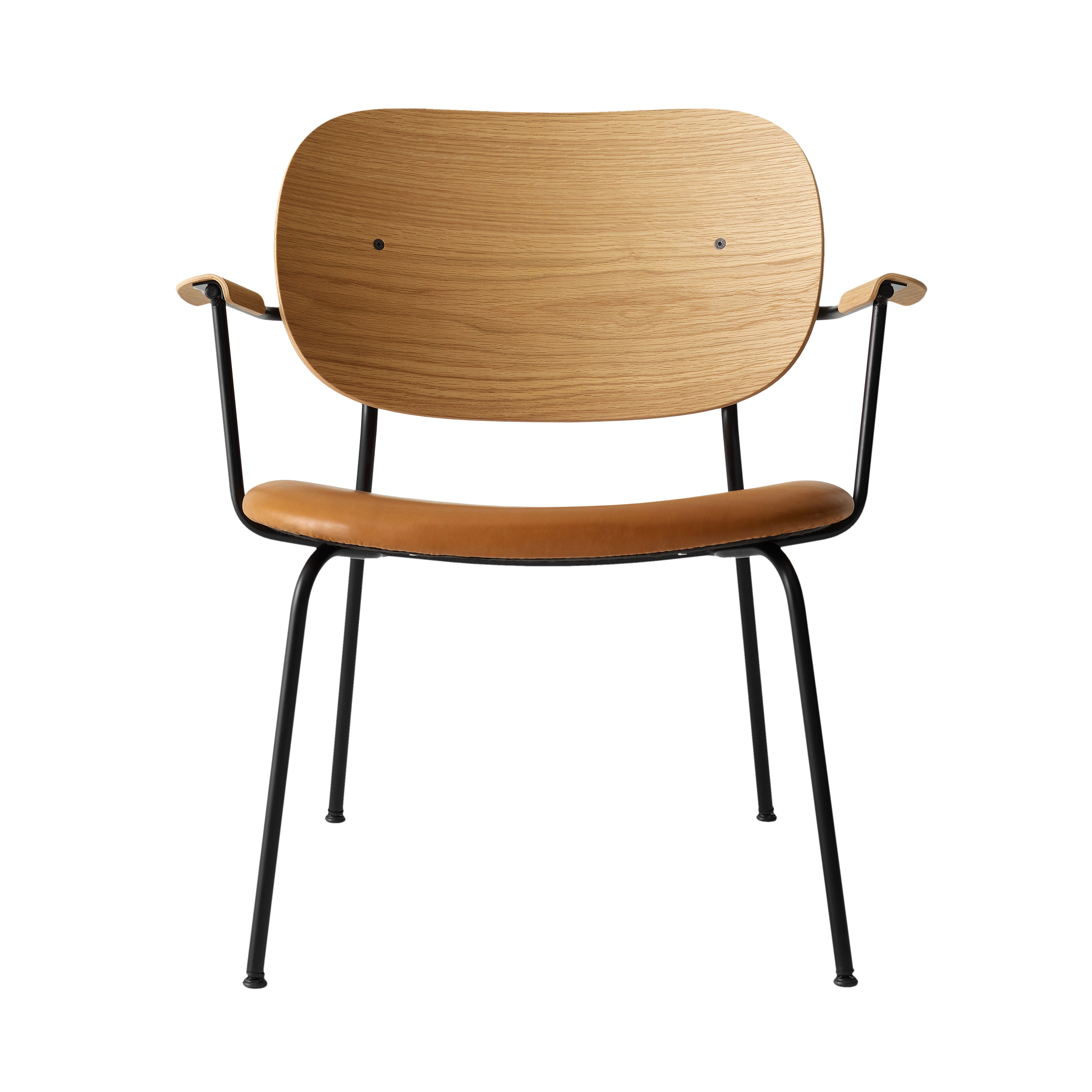 Co Lounge Chair: Seat Upholstered + Natural Oak + Dakar 0250