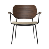 Co Lounge Chair: Seat Upholstered + Dark Stained Oak + Boucle 02