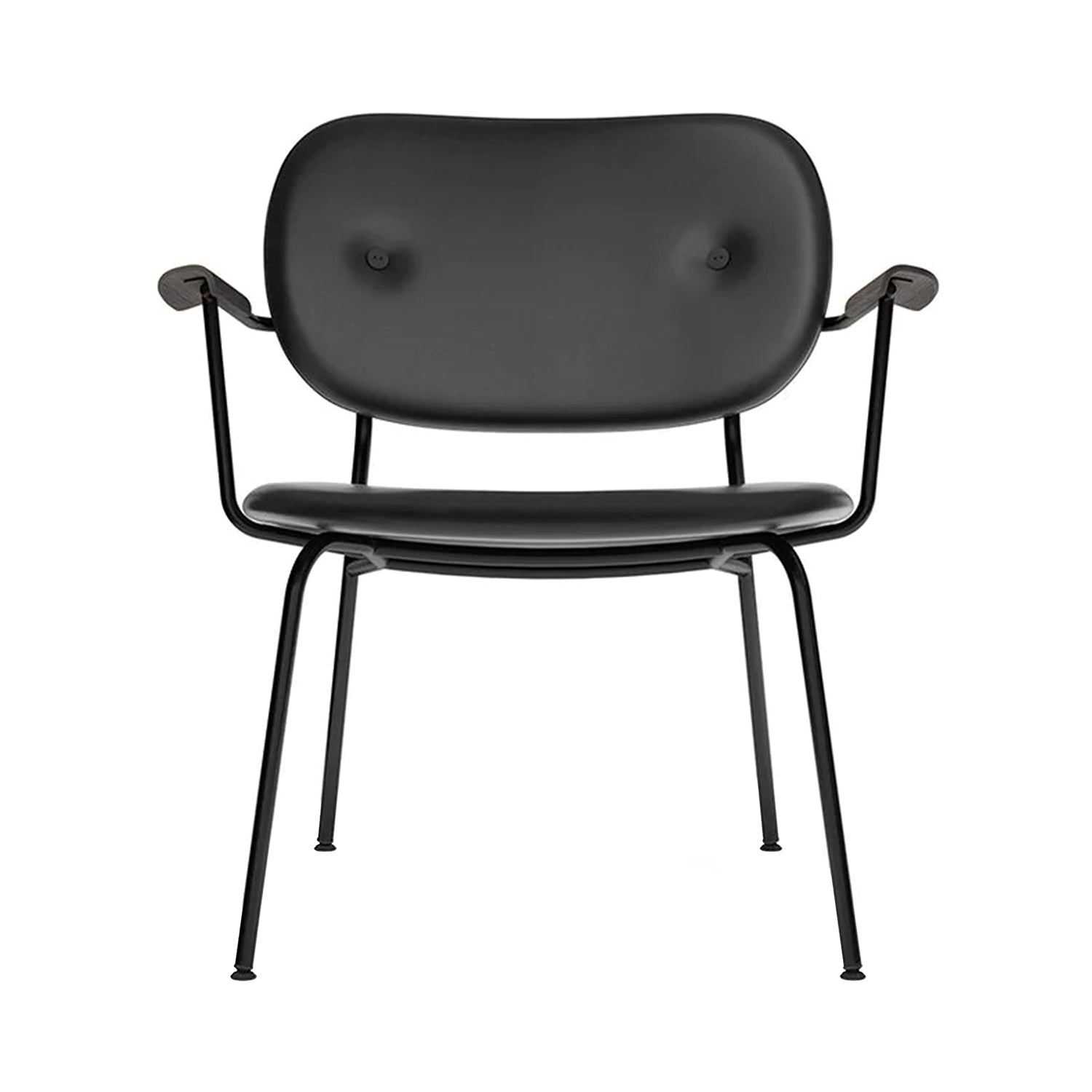 Co Lounge Chair: Fully Upholstered + Black Oak 