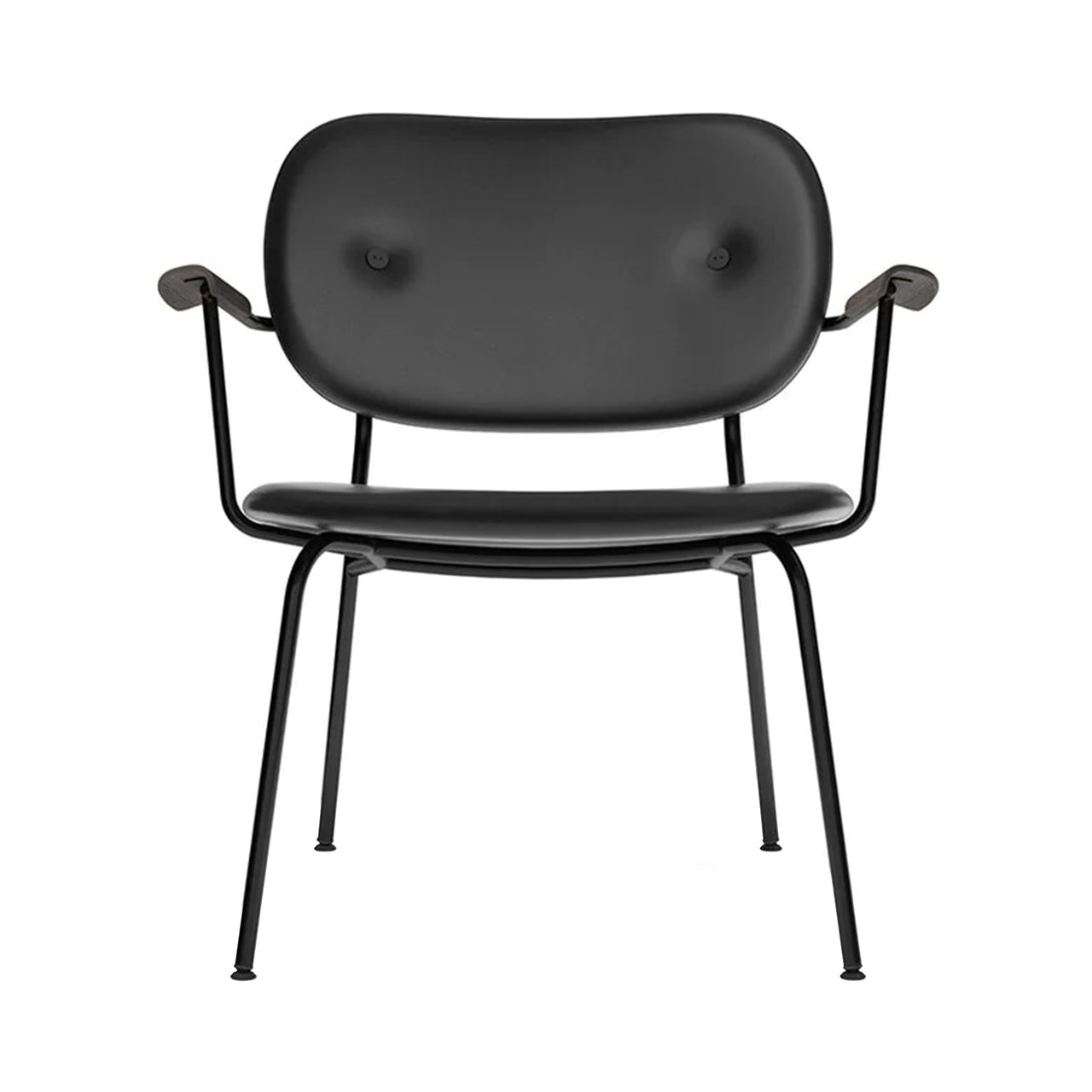 Co Lounge Chair: Fully Upholstered + Black Oak + Dakar 0842