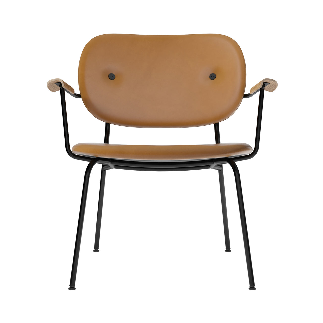 Co Lounge Chair: Fully Upholstered + Natural Oak + Dakar 0250