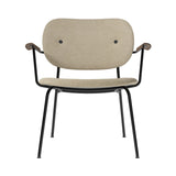 Co Lounge Chair: Fully Upholstered + Dark Stained Oak + Boucle 02