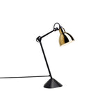 Lampe Gras N°205 Lamp: Gold + Round