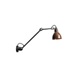Lampe Gras N°304 L40 Wall Lamp: Raw Copper + Round + Without Switch