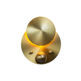 Naboo Wall Light: Recessed - Reflector +  Spot + Satin Brass + Satin Brass