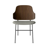 The Penguin Dining Chair: Upholstered + Walnut + Re Wool 0218