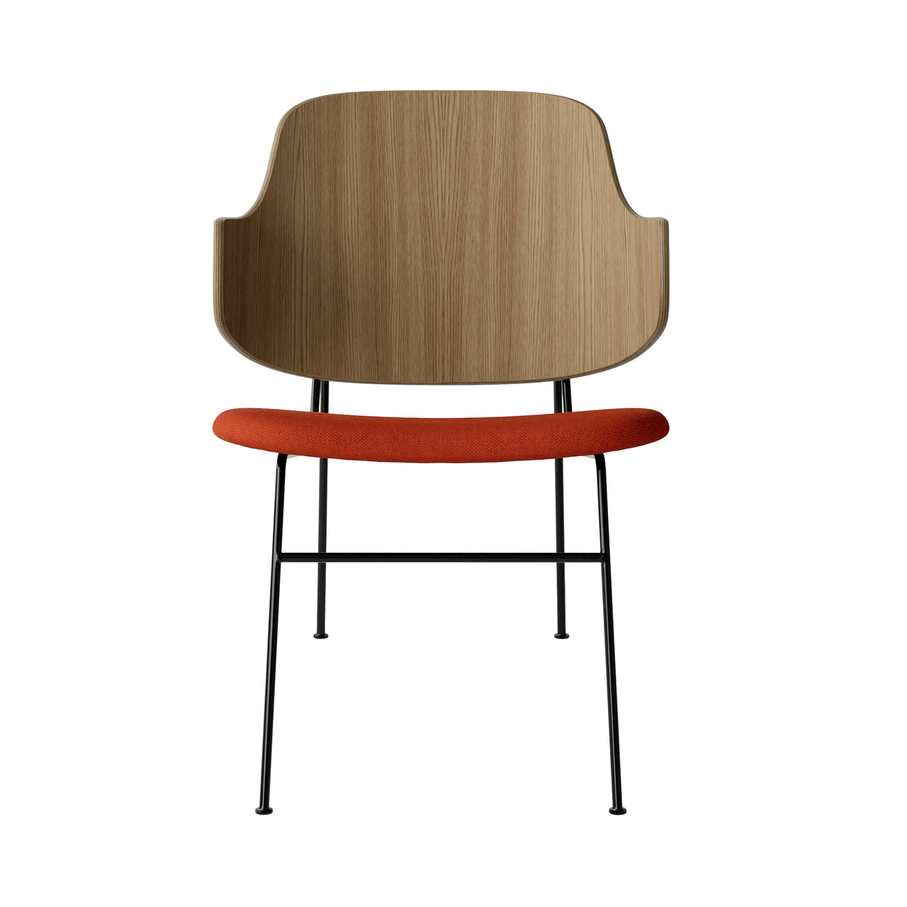 The Penguin Lounge Chair: Seat Upholstered + Natural Oak + Hallingdal 65 600