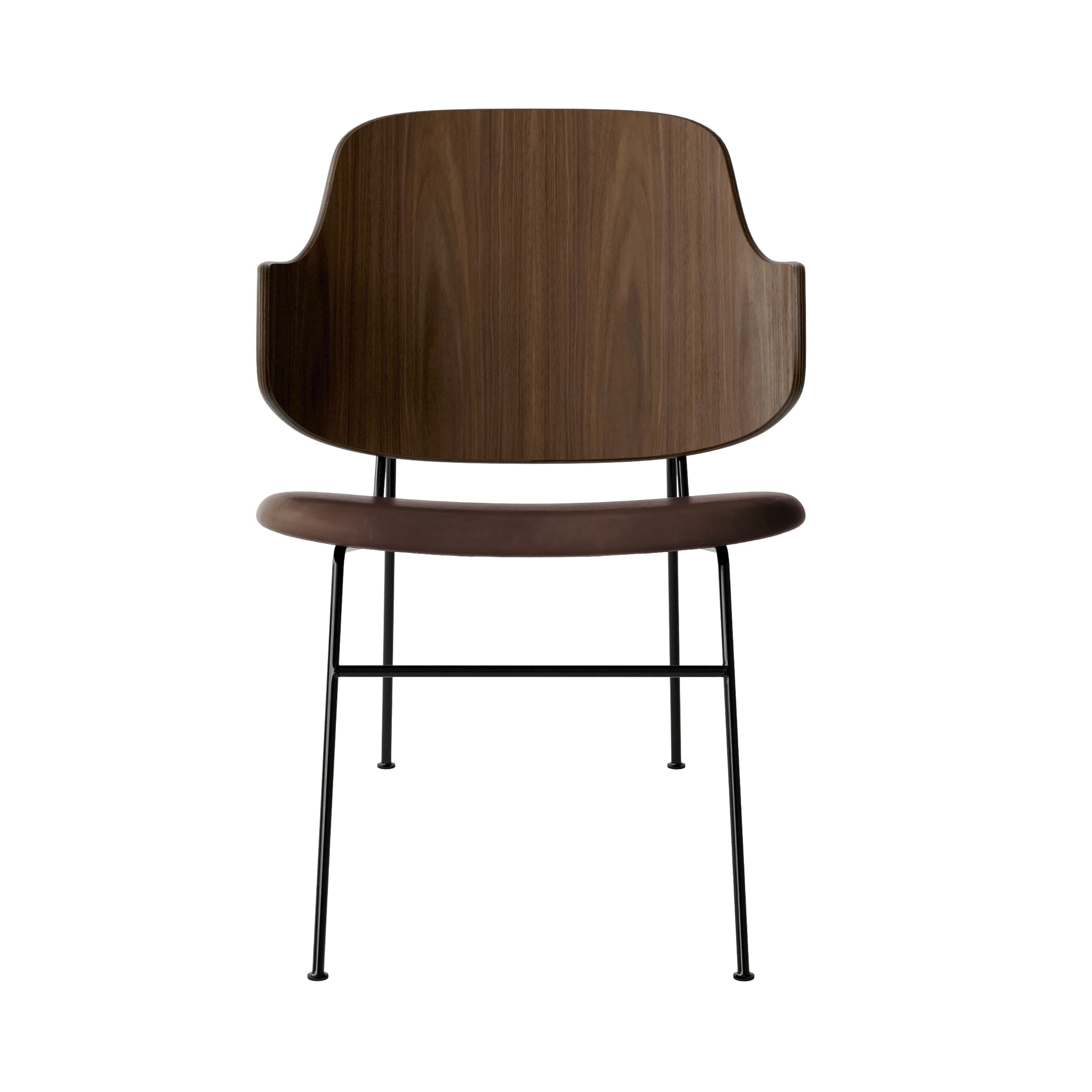 The Penguin Lounge Chair: Seat Upholstered + Walnut + Dakar 0329