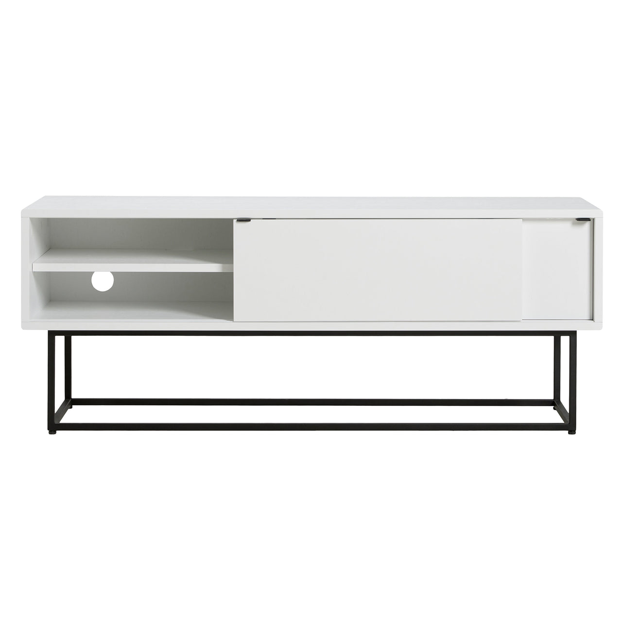 Virka Low Sideboard: White Painted Oak