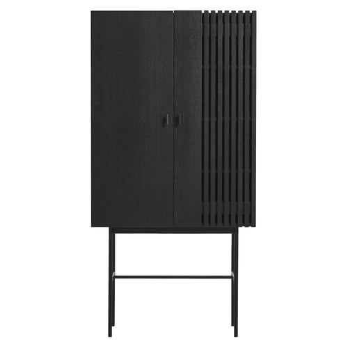 Array Highboard: Black Painted Oak