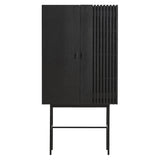 Array Highboard: Black Painted Oak