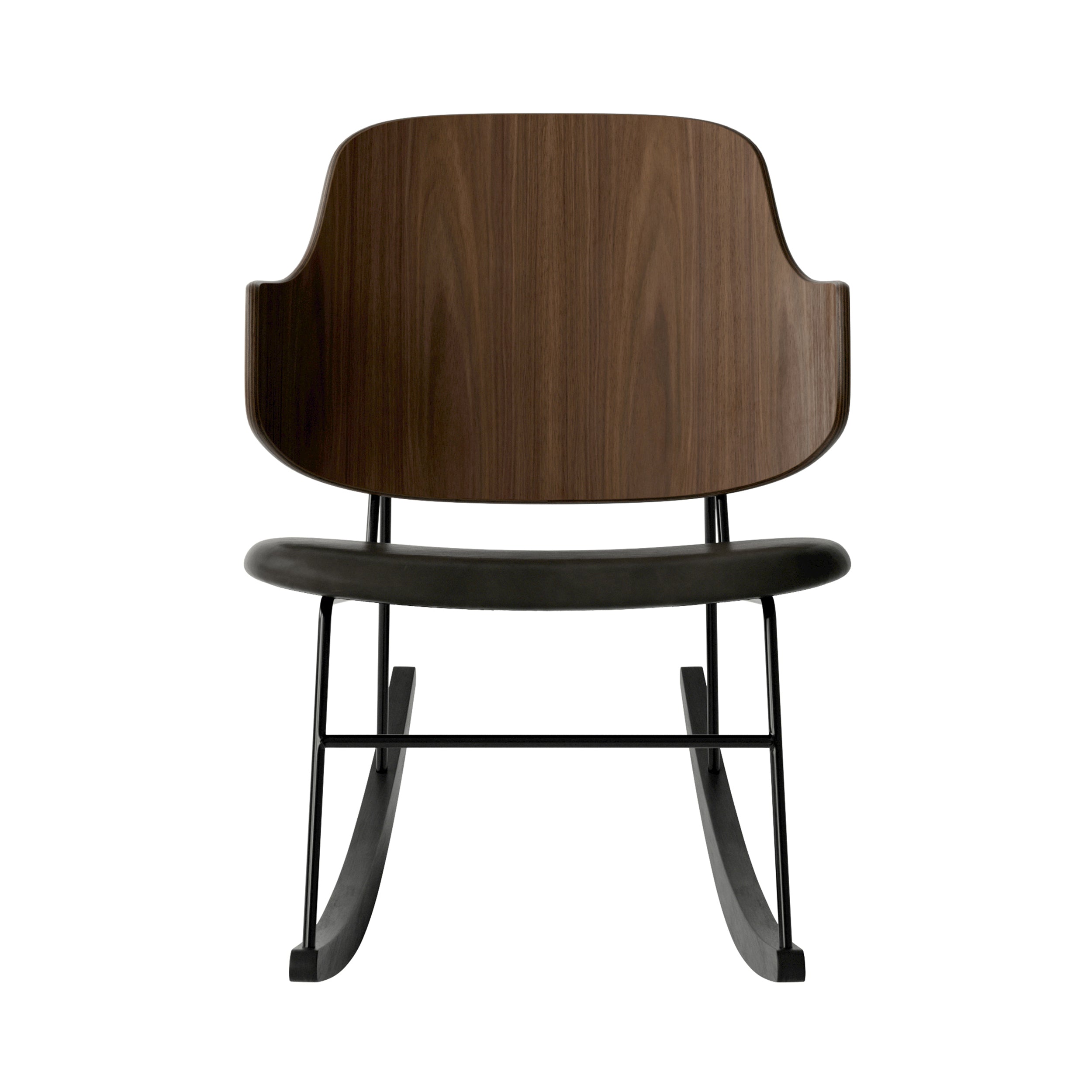 The Penguin Rocking Chair: Upholstered + Walnut + Dakar 0842