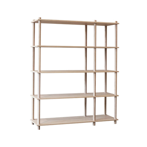 Elevate Shelving System Modular: Configuration 9 + White Pigmented Oak