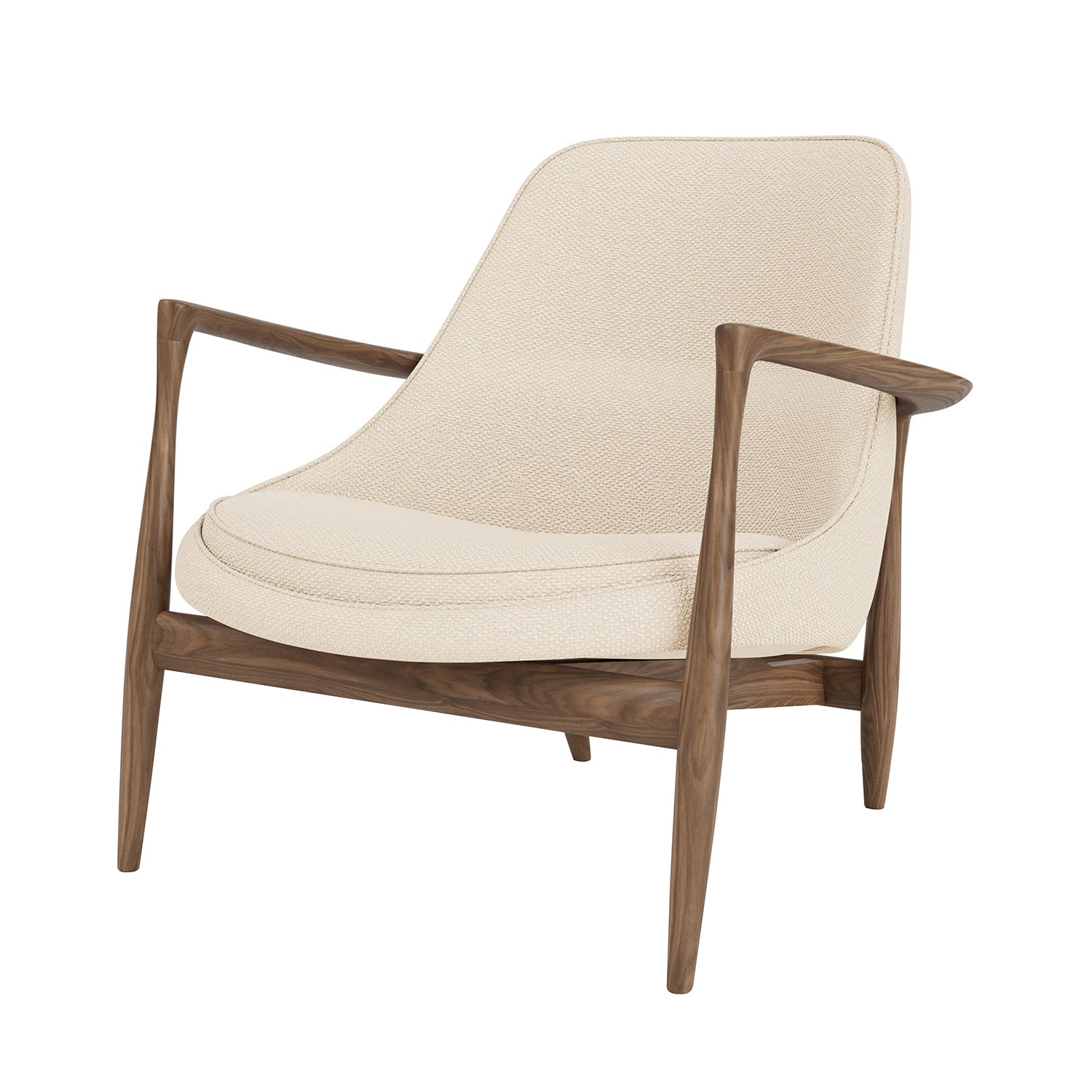 Elizabeth Lounge Chair: Walnut