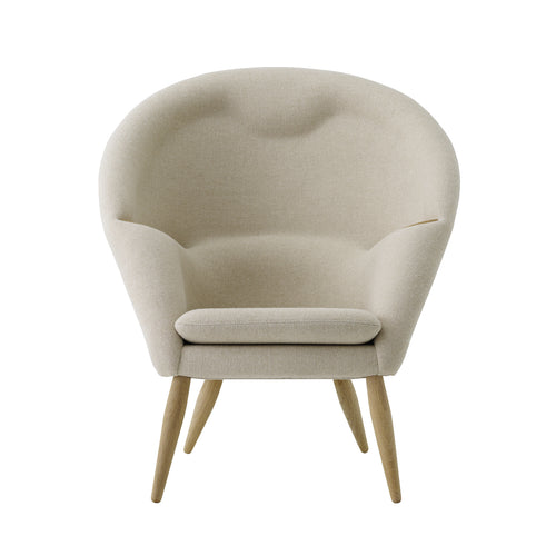 Oda Lounge Chair: Natural Oak + Hallingdal 65 0200