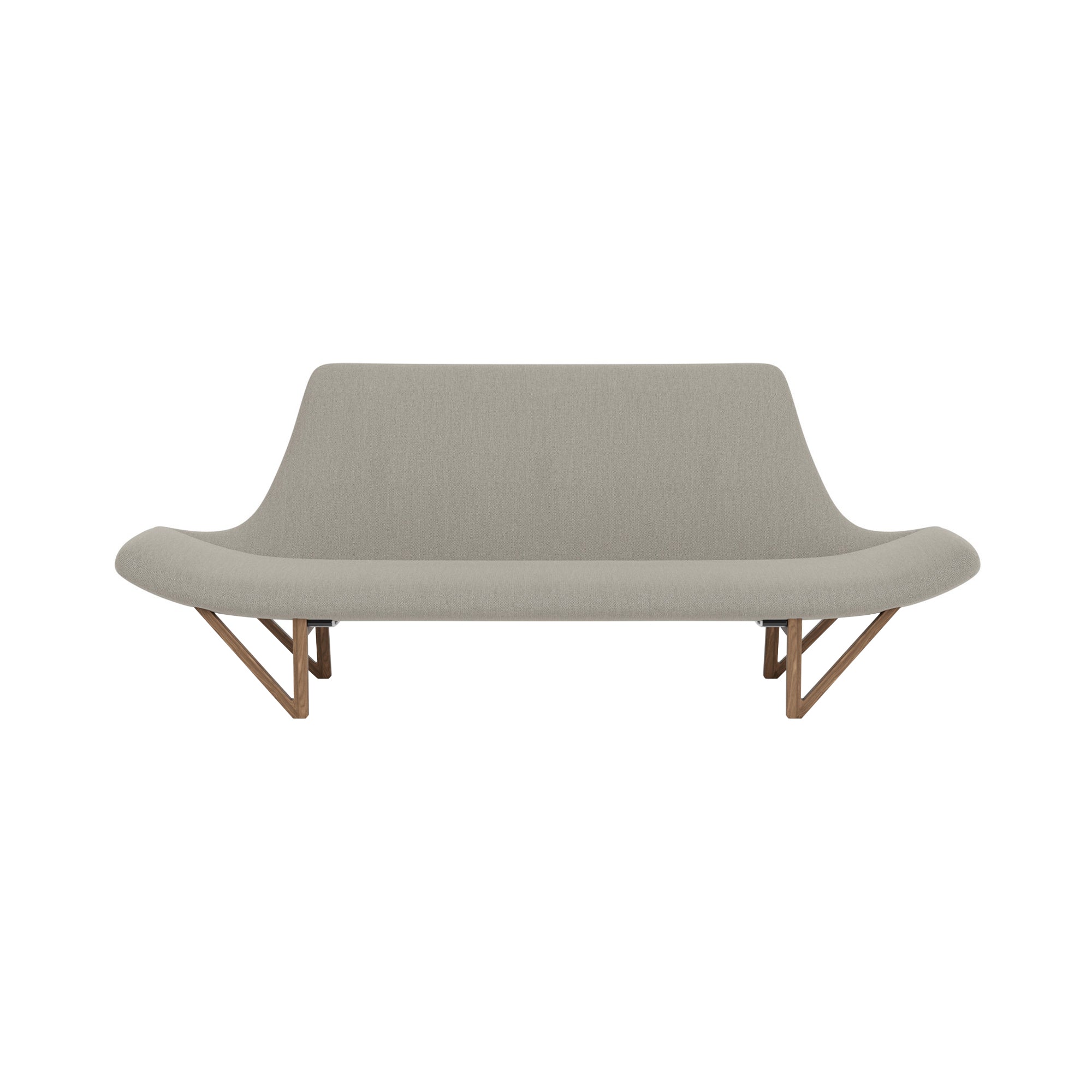 Pagode Sofa: Walnut + Re-wool 0218