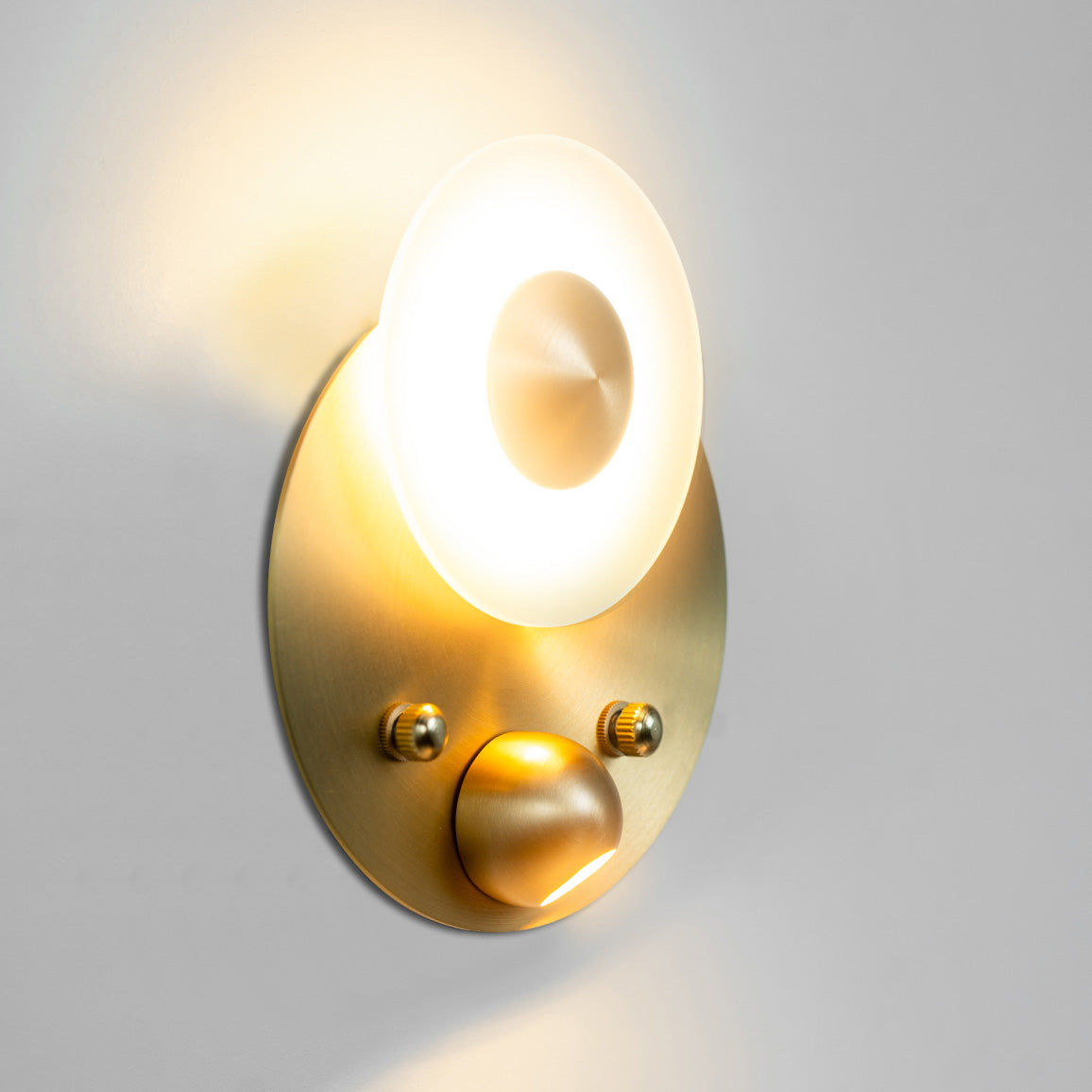 Naboo Wall Light: Recessed - Diffuser + Spot