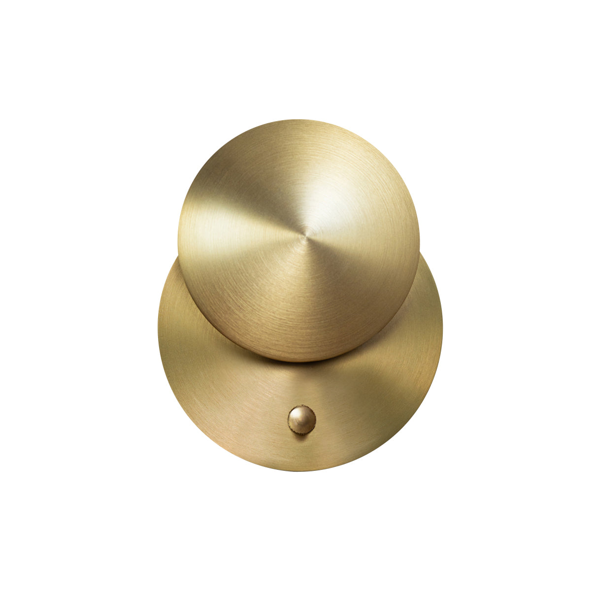 Naboo Wall Light: Recessed - Reflector + Satin Brass + Satin Brass