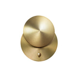 Naboo Wall Light: Recessed - Reflector + Satin Brass + Satin Brass