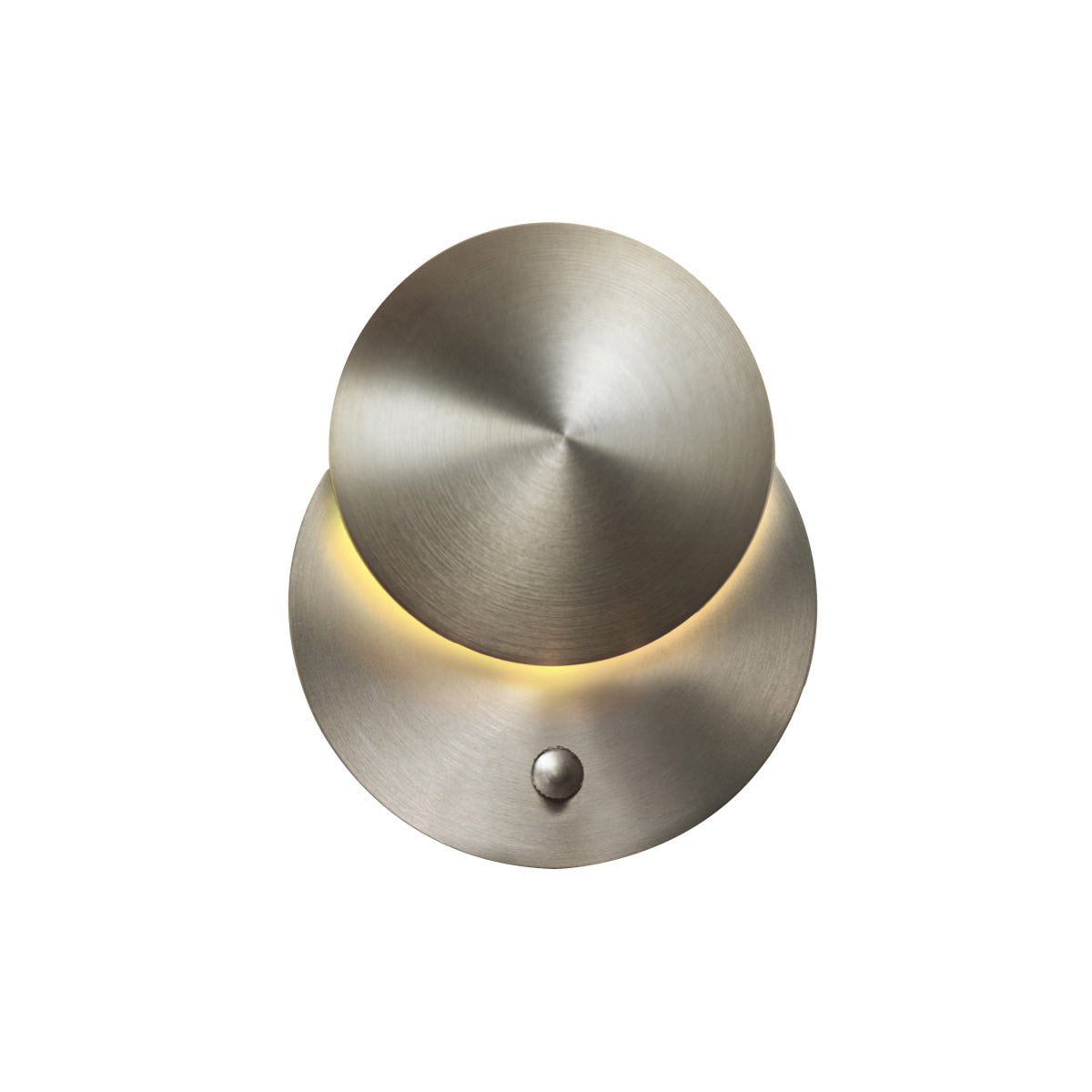 Naboo Wall Light: Recessed - Reflector + Satin Nickel + Satin Nickel