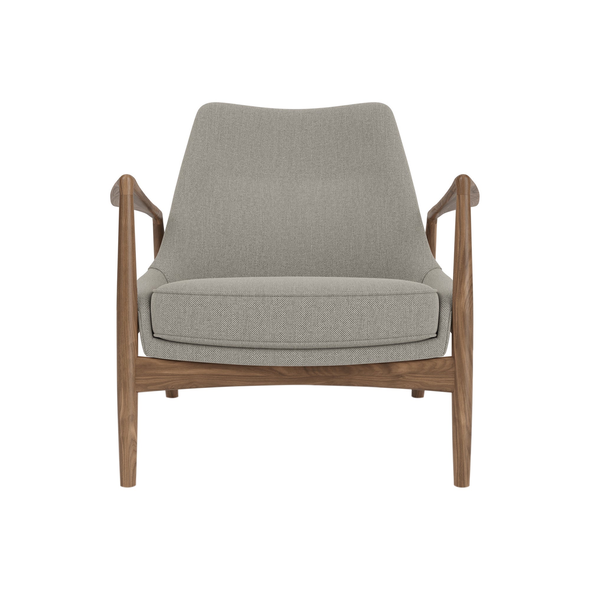 The Seal Lounge Chair: Low + Walnut + Re-Wool 0218