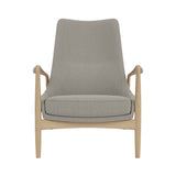 The Seal Lounge Chair: High + Natural Oak + Re-Wool 0218