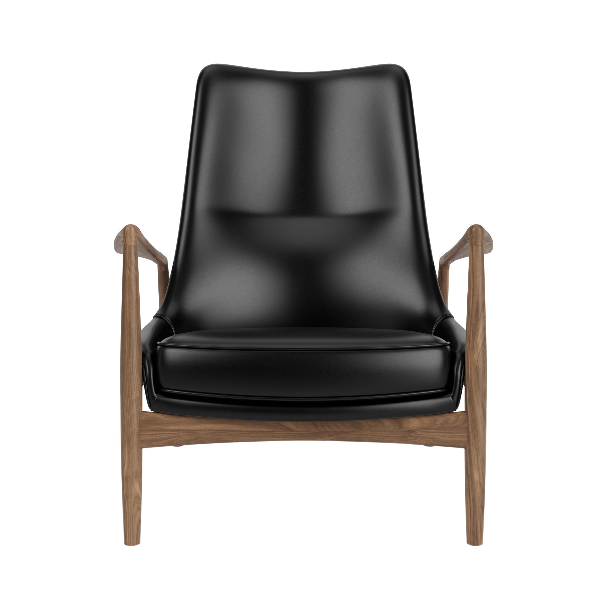 The Seal Lounge Chair: High + Walnut +  Dakar 0842