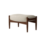 The Seal Ottoman: Walnut + Re-Wool 0218