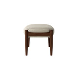 The Seal Ottoman: Walnut + Re-Wool 0218