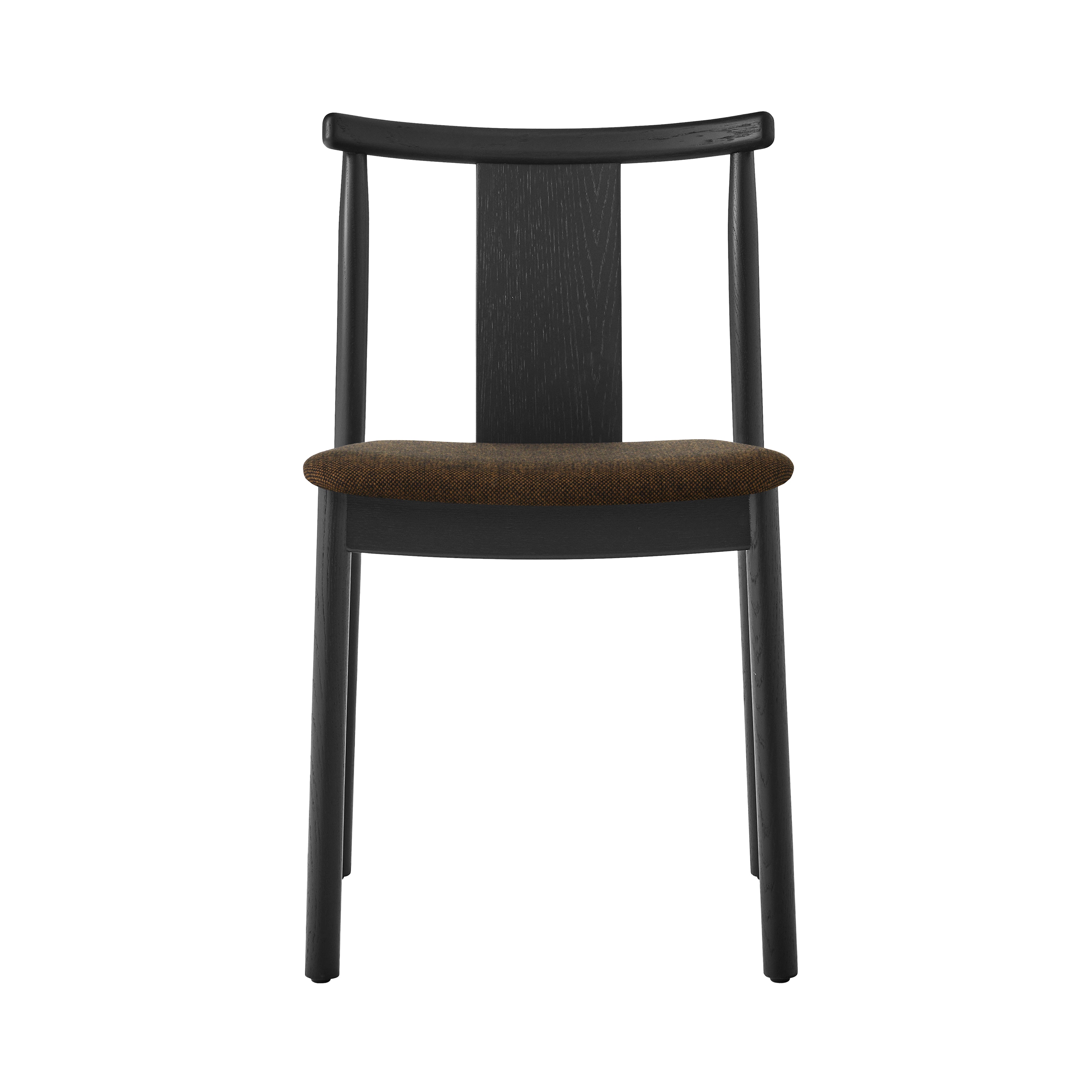 Merkur Dining Chair: Upholstered + Without Armrest +  Black Oak + Hallingdal 65 0370