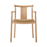 Merkur Dining Chair: Upholstered + With Armrest + Natural Oak + Boucle 06