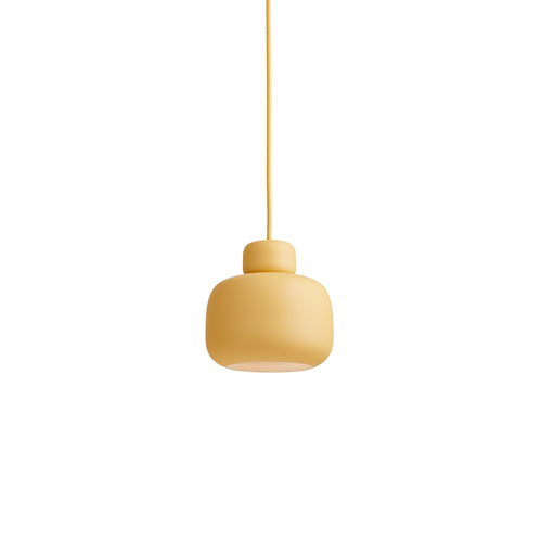 Stone Small Pendant Light: Mustard Yellow