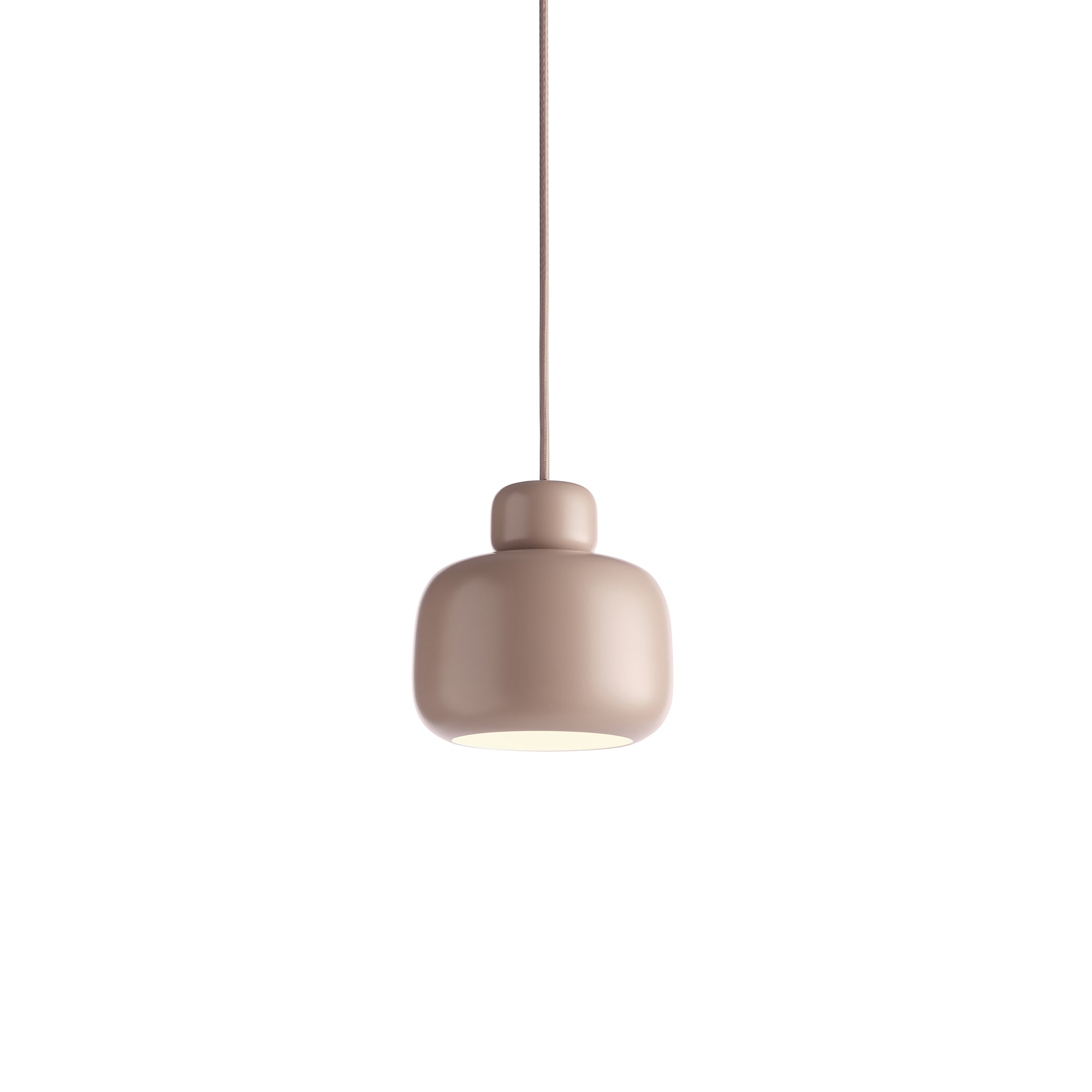 Stone Small Pendant Light: Dusty Rose