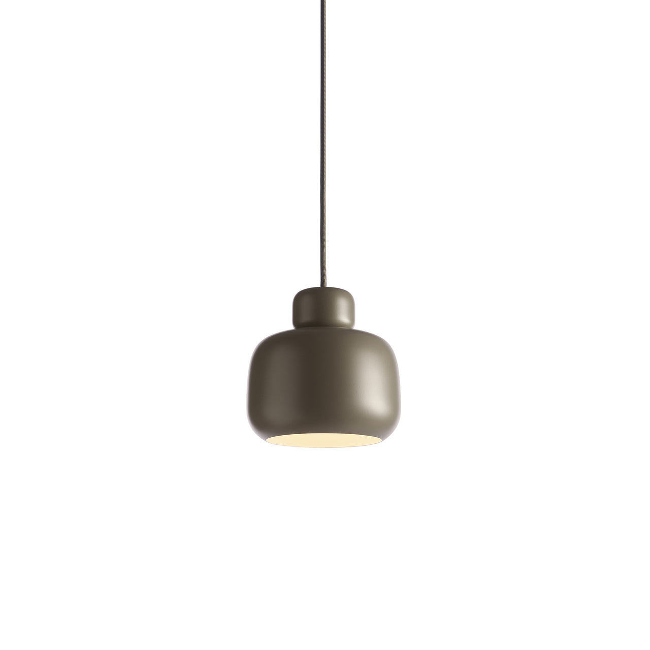 Stone Small Pendant Light: Taupe
