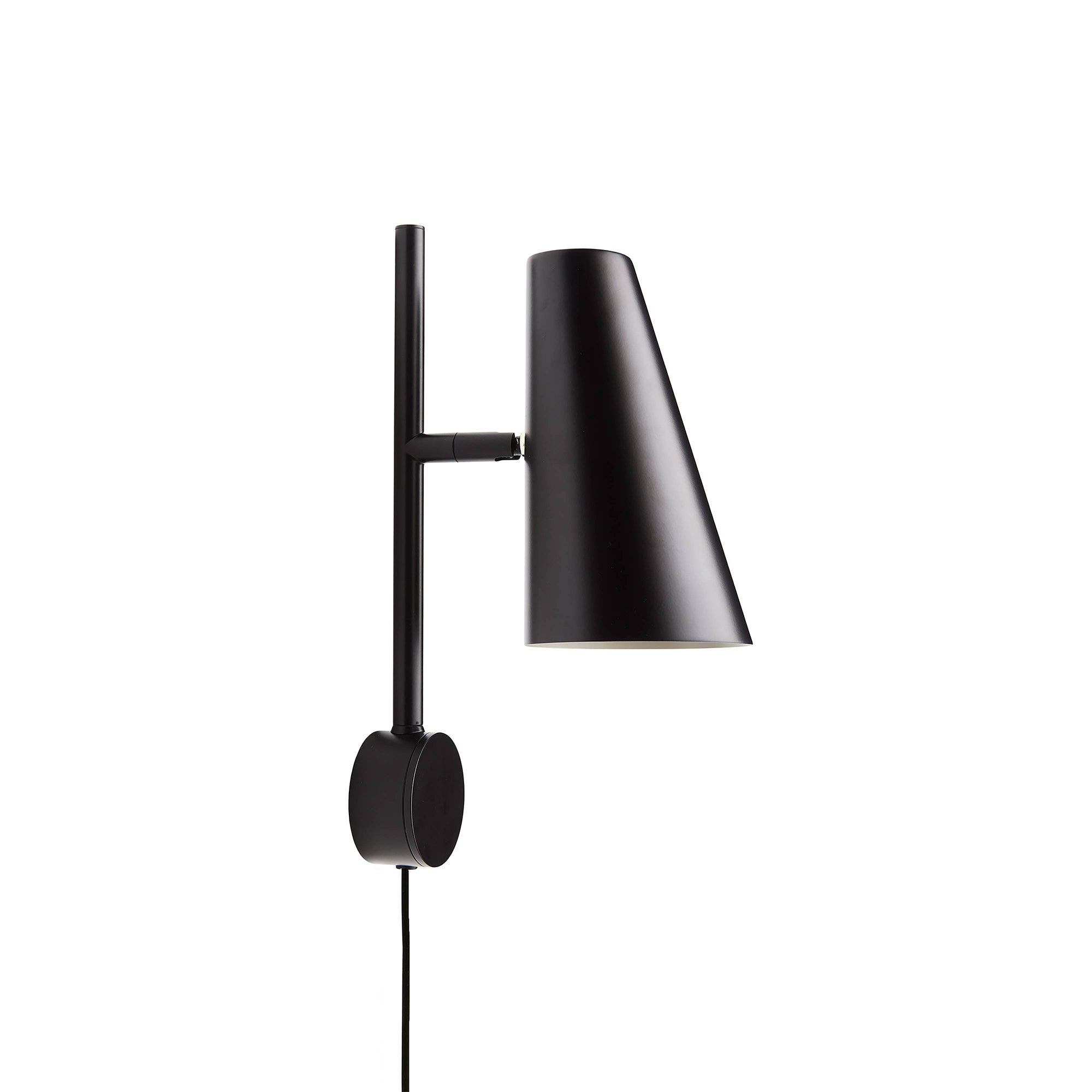 Cono Wall Lamp: Quick Ship + Black